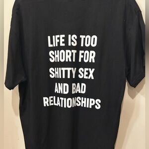 Black Graphic Men's Shirt